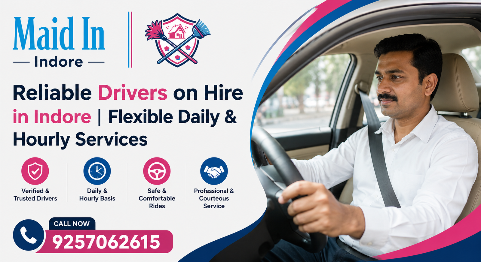 You are currently viewing Hire a Driver in Indore: How to Hire a Safe and Reliable Driver for Daily, Hourly or Outstation Needs